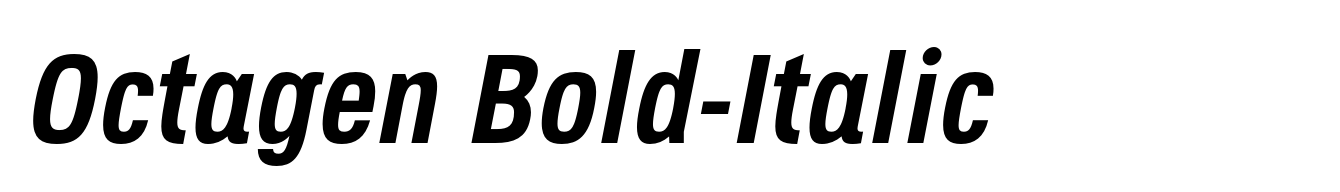 Octagen Bold-Italic